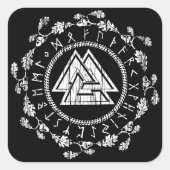 Valknut - Runes Sticker (Voorkant)