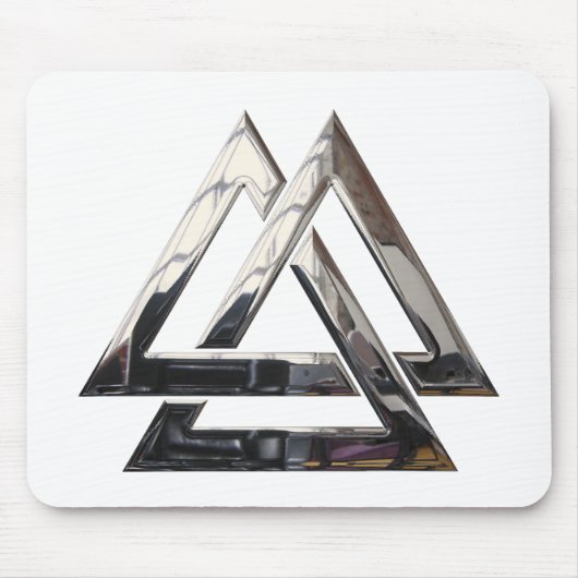 Valknut - Silver Muismat (Voorkant)
