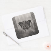 Valknut Symbol en Ravens Vierkante Sticker (Envelop)