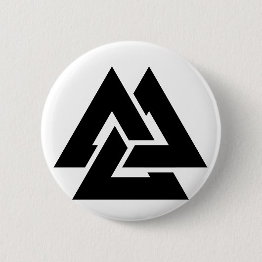 Valknut Symbol triquetra Ronde Button 5,7 Cm (Voorkant)