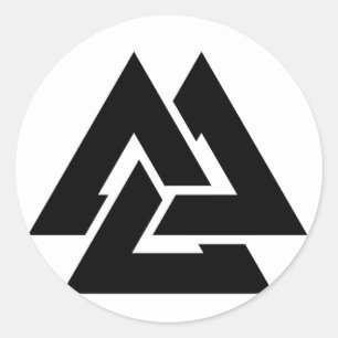 Valknut Symbol triquetra Ronde Sticker