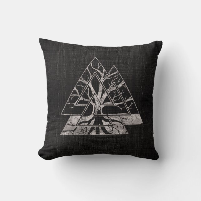 Valknut Symbool en levensboom - Yggdrasil Kussen (Voorkant)