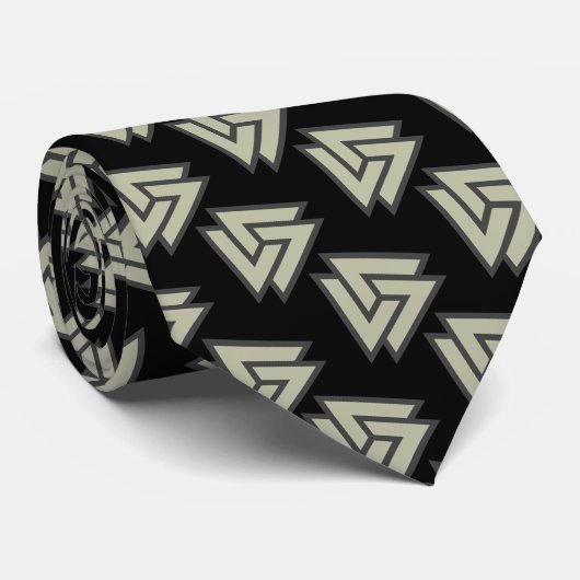 Valknut-symbool Stropdas (Opgerold)
