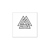 Valknut symbool variant rubberstempel (Afrduk)