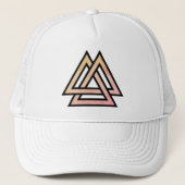Valknut symbool variant trucker pet (Voorkant)