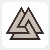 Valknut-symbool Vierkante Sticker (Voorkant)