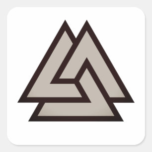 Valknut-symbool Vierkante Sticker