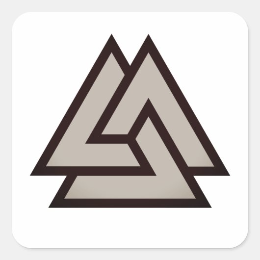 Valknut-symbool Vierkante Sticker (Voorkant)