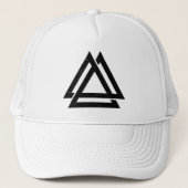 Valknut Triangle Trucker Pet (Voorkant)