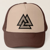 Valknut Trucker Hat Pet (Voorkant)
