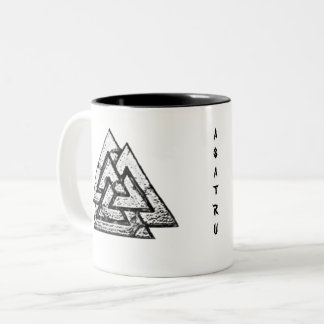 Valknut~ Tweekleurige Koffiemok