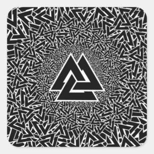 Valknut Vierkante Sticker