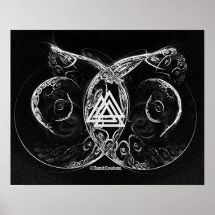 Valknut - Viking brengt het aan de orde Poster