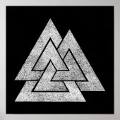 Valknut Viking Design Poster (Voorkant)