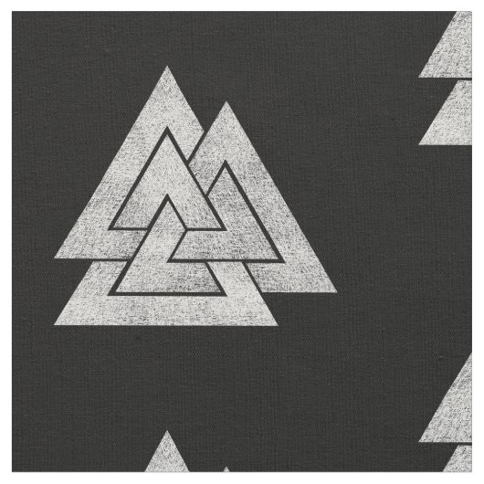 Valknut Viking Design Stof (Close Up)