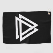 Valknut Viking Golfhanddoek (Horizontaal)