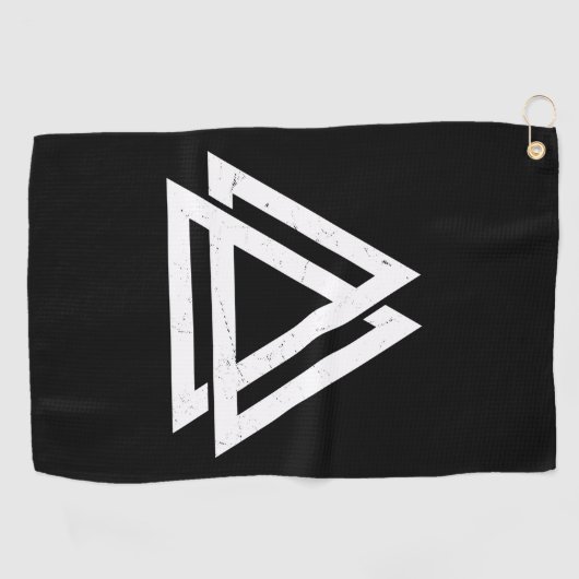 Valknut Viking Golfhanddoek (Horizontaal)
