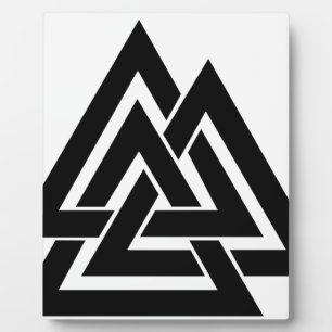 Valknut Viking Norse Nordic Protection Symbol Odin Fotoplaat