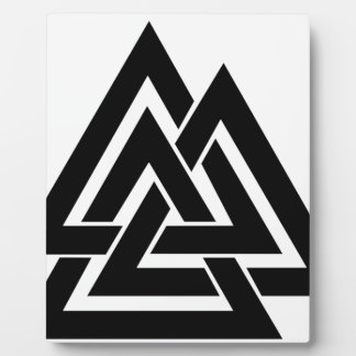 Valknut Viking Norse Nordic Protection Symbol Odin Fotoplaat