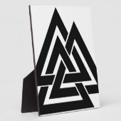 Valknut Viking Norse Nordic Protection Symbol Odin Fotoplaat (Zijkant)