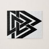 Valknut Viking Norse Nordic Protection Symbol Odin Legpuzzel (Horizontaal)