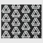 Valknut Viking Triangle Art Cadeaupapier (Vlak)