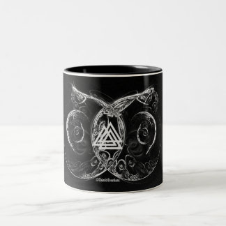 VALKNUT . Viking's verhoor Tweekleurige Koffiemok