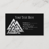 Valknut~ Visitekaartje (Achterkant)