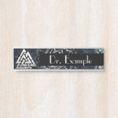 Valknut~ (Wavy) Deurbordje (Voorkant)