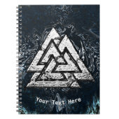 Valknut~ (Wavy) Notitieboek (Voorkant)