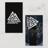 Valknut~ (Wavy) Visitekaartje (Voorkant / Achterkant)