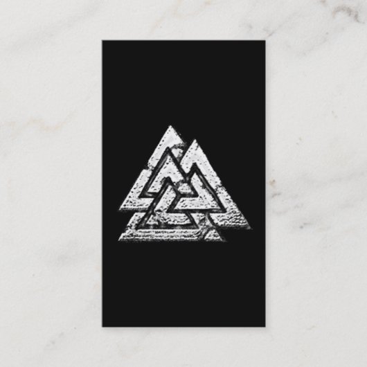 Valknut~ (Wavy) Visitekaartje (Voorkant)