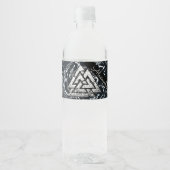 Valknut~ (Wavy) Waterfles Etiket (Voorkant)