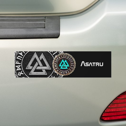 Valknut (Winding) Bumpersticker (Op auto)