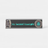 Valknut (Winding) Bureau Naambordje (Voorkant)