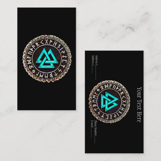 Valknut~ (Winding)  Visitekaartje (Voorkant / Achterkant)