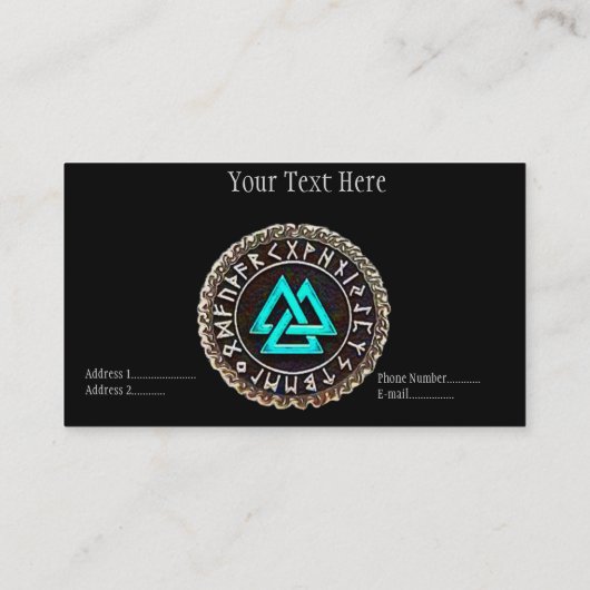 Valknut~ (Winding)  Visitekaartje (Achterkant)