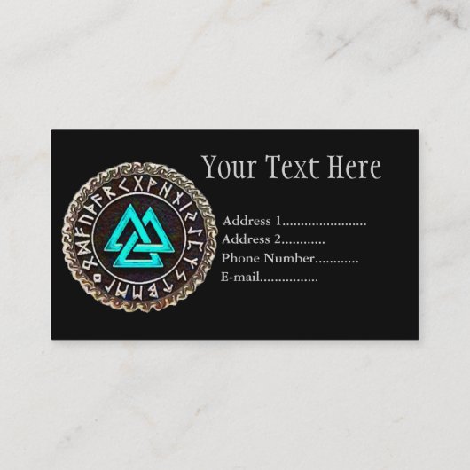 Valknut (Winding) Visitekaartje (Achterkant)