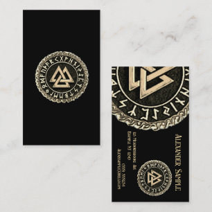 Valknut (WindingGOLD)-Visitekaartje Visitekaartje