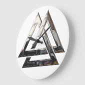 Valknut - zilver grote klok (Hoek)