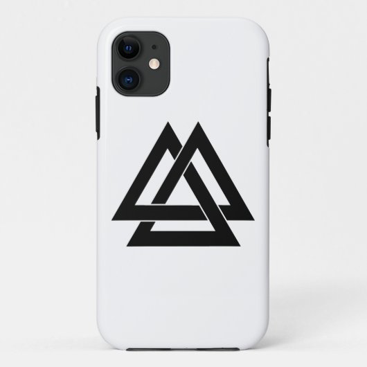 Valknut - zwart Case-Mate iPhone case (Achterkant)