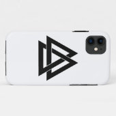 Valknut - zwart Case-Mate iPhone case (Achterkant (horizontaal))
