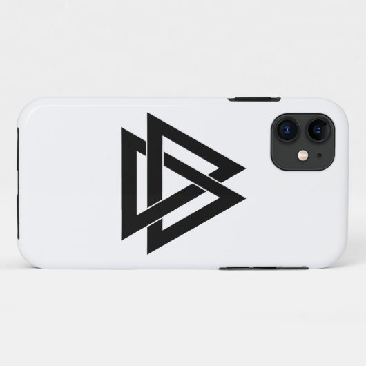 Valknut - zwart Case-Mate iPhone case (Achterkant (horizontaal))
