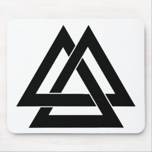Valknut - zwart muismat