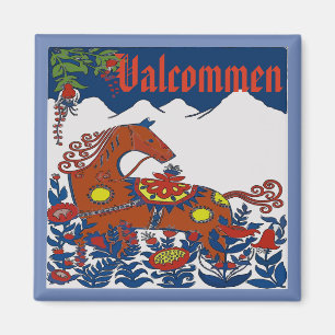 Valkomen,Zweden, bewerken tekst Magneet