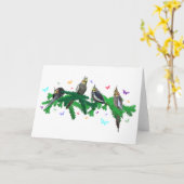 Valkparkiet Feestkaart Kaart (Gele Bloem)