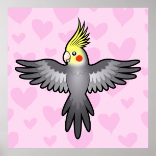 Valkparkiet Liefde Poster