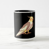 Valkparkiet vogel papegaai mok (Midden)