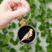 Valkparkiet vogel papegaai sleutelhanger (Hand)