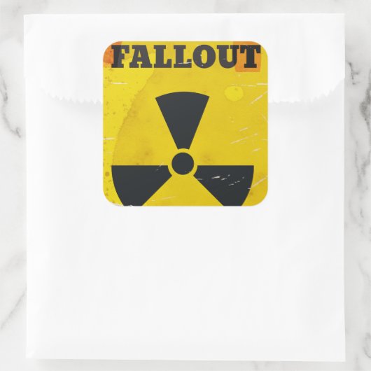  valkuil poster vierkante sticker (Tas)